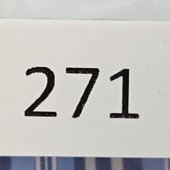 Ralph Lauren Navy Blue Button-Down Shirt Teen Size XL Striped Oxford Long Sleeve - Picture 10 of 10